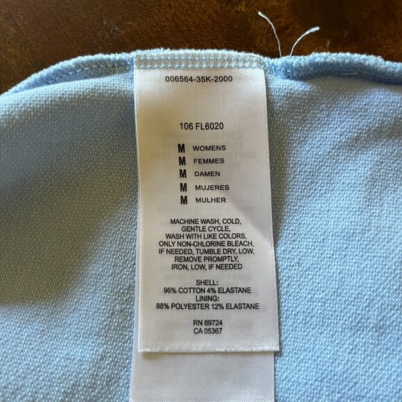 Light Blue Size Medium Columbia Tank Top with adjustable spaghetti straps - Picture 8 of 8
